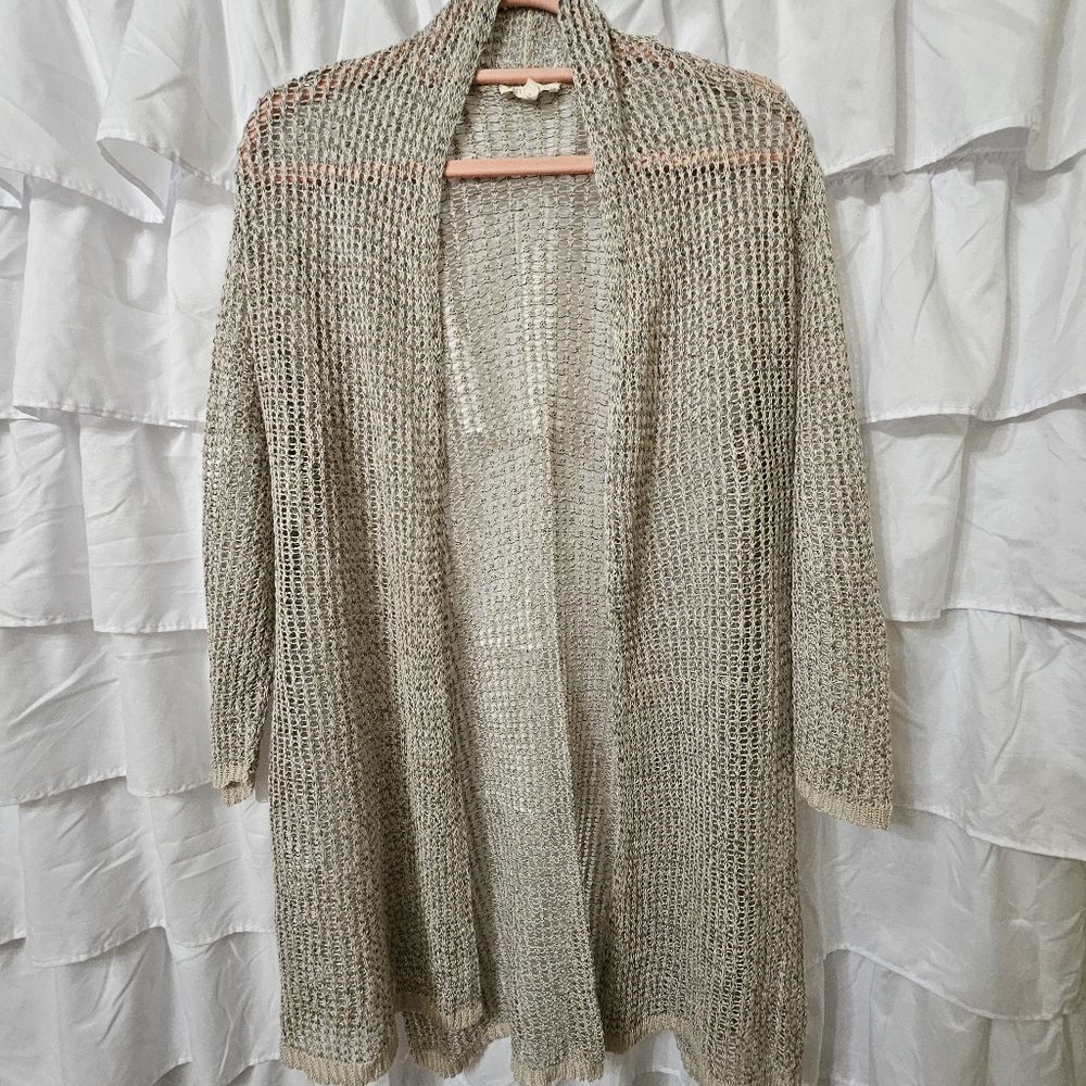 EUC Eileen Fisher linen cardigan